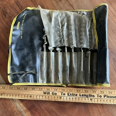 Juego de brocas de barrena vintage STANLEY con rollo 10 piezas Foto 1 de 4