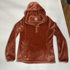Gerry Fleece Pull Over  hoodie Women’s S Burnt Orange Soft Zippered Pockets - Picture 1 of 5