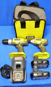 RYOBI P1817 18V Cordless Impact Driver/Drill Kit - Picture 1 of 6