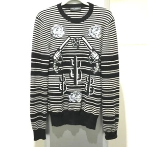 DOLCE&GABBANA GP003K/F64DD-B Flower cactus pistol Long sleeve top Sweater - Picture 1 of 11