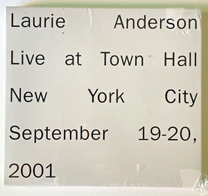 Laurie Anderson Live at Town Hall NYC Performance Artist 2 CD May 2002 *SEALED* - Imagen 1 de 5