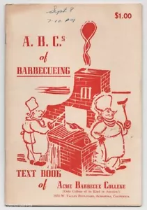 Vintage Grill Rezeptbuch California Alhambra A.B.C.s OF GRILLING Grillen - Bild 1 von 7