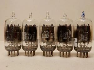Cinco tubos de vacío transparentes GE 6211 Amplitrex probados ¡fuertes! - Imagen 1 de 4