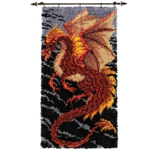 Herrschners® Storm Dragon Latch Hook Kit - Picture 1 of 3