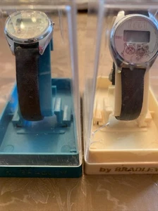 Vintage Bradley Time Stars Wars Ewok Digital Watch Silver Tone NEW Lot x 2 - Picture 1 of 12