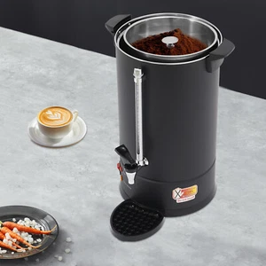 15L Stainless Coffee Urn Hot Water Dispenser Commercial Electric Coffee Pot - Picture 1 of 18