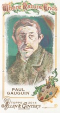 2014 Topps Allen & Ginter Baseball Mini Where Nature Ends #WNE-24 Paul Gauguin