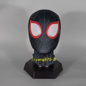 Spider-man Miles Morales Helmet Cosplay Full Face Mask Costume Props Halloween - Picture 1 of 14