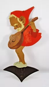 Hellerkunst Gnomo Músico W Alemania Lautenspieler Mando Player De Colección 1940-50 - Imagen 1 de 3