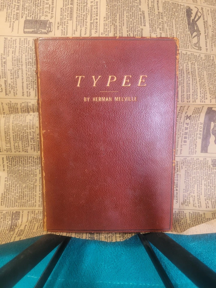 Typee By Herman Melville Revised 1st Edition 1847 Wiley & Putnam Great Condition - Image 1 of 4