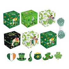 12 Pieces St Patrick's Day Gift Box Portable Treat Boxes with Display Window