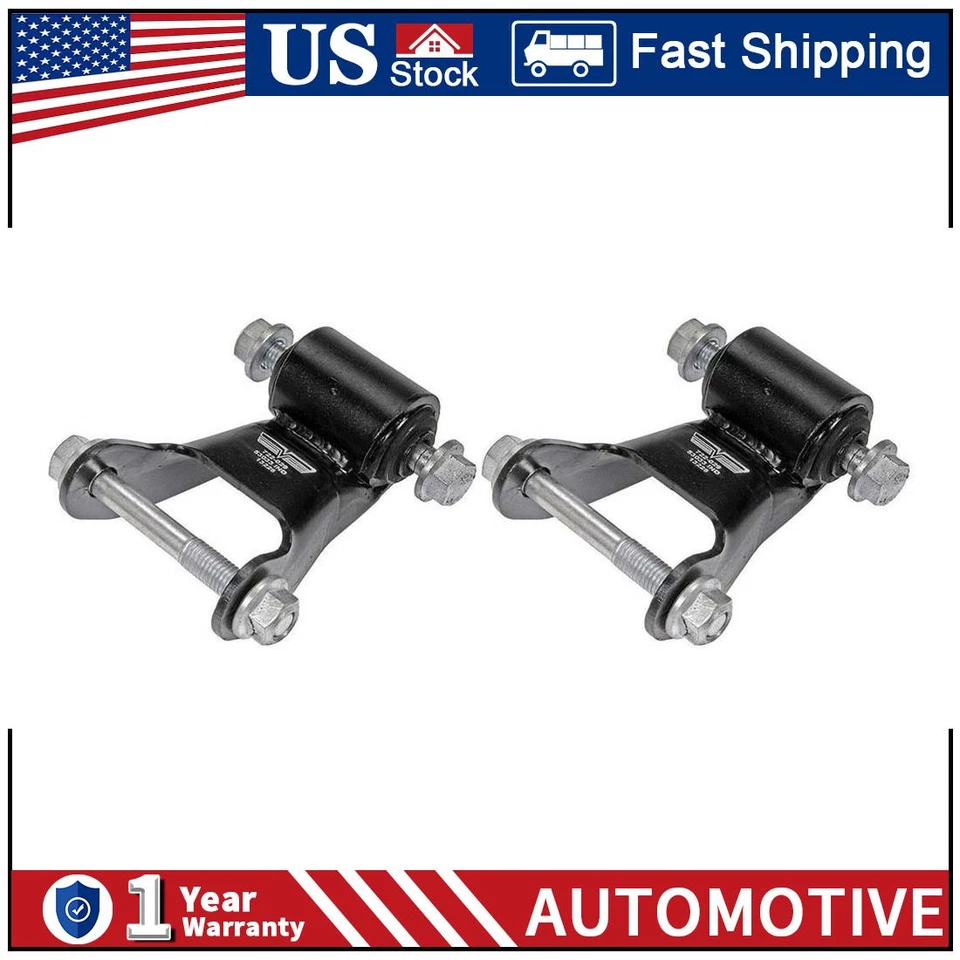 Juego de pares de soportes de grillete trasero Dorman Leaf Spring para Chevy GMC PZ Foto 1 de 3