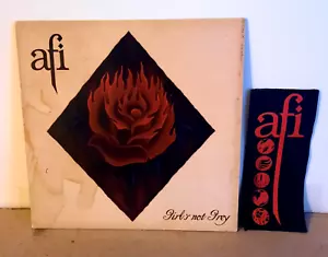AFI Girl's Not Grey 7" Vinyl Single 2003 Rare - with canvas patch - Picture 1 of 7