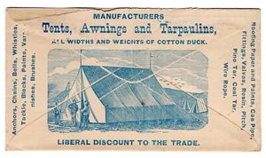 1899 Memphis TN Postal Entire - Lee Bros Tents, Awnings All-Over Advertising - Picture 1 of 2