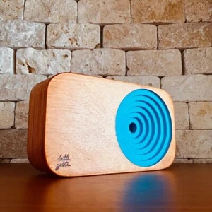 Système audio en bois - Bitti Gitti - Bleu - Photo 1 sur 5