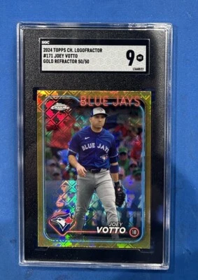 Joey Votto 2024 Topps Chrome Logofractor Gold Refractor /50 SGC 9 🔥🔥 - Image 1 of 2