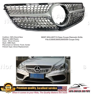E 级轿跑车银色钻石格栅 E550 E350 E300 2014 2015 2016 — 第 1/4 张图片