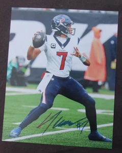CJ C.J Stroud Houston Texans signed 8x10 photo with COA Buckeyes - Picture 1 of 2