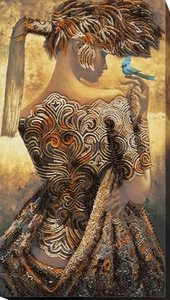Bead Embroidery Kit "Day flicker" size 10.6"x19.3" / 27.0x49.0 cm - Picture 1 of 8