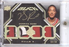 Chicago Bulls Derrick Rose #1 Nba Great Player Throwback Black