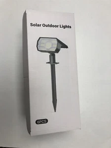Solar Spot Lights Outdoor 2 Pack 2-in-1 Solar Landscape Spotlights- 6 pack - Picture 1 of 2