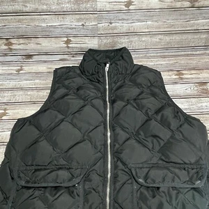 Chaleco Woolrich Puffer Acolchado Diamante Pato Plumón Bolsillos Cremallera Completa Negro Grande - Imagen 1 de 6