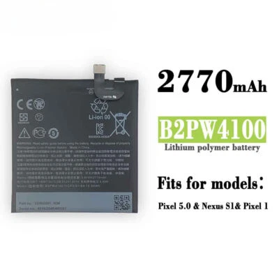 New Replacement Battery B2PW4100 For Google Pixel 1St Generation 2770mAh - Image 1 of 4