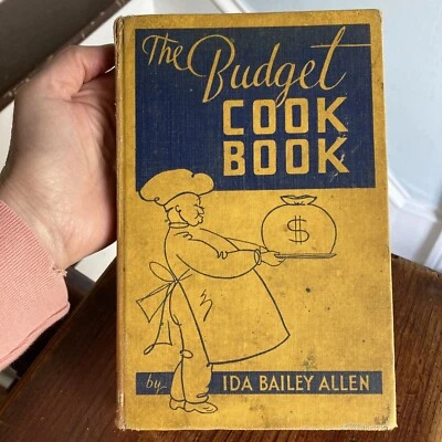 SIGNED The Budget Cook Book Ida Bailey Allen Best Foods Nucoa 1935 Depression - Image 1 of 4