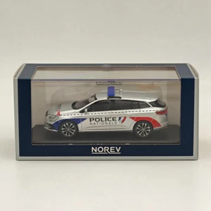 1/43 Norev Renault Megane Estate 2022 "Police Nationale" Diecast Modelo Plateado - Imagen 1 de 7