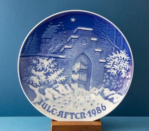 Plato de Navidad Bing & Grondahl 1986, Noche de Silencio, Noche Santa. Sin caja.  - Imagen 1 de 2