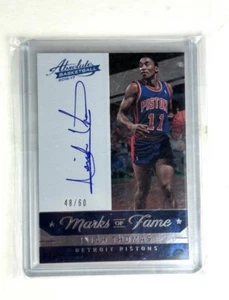 Marcas absolutas de fama Isiah Thomas #11 2016-17 automático 48/60 casi nuevo+ - Imagen 1 de 4