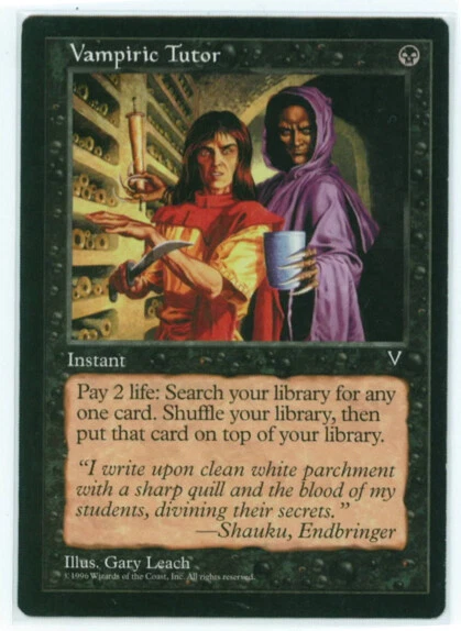 1x MTG Visions Vampiric Tutor SP-NM (Multiple available)  - Image 1 of 1