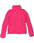 SUPERDRY Womens Rain Jacket UK 14 Medium Pink Nylon AG09