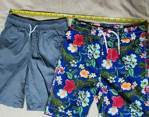2X NWT Boys SHORTS - Gap Kids Swim Trunks Dinosaur & CAT & JACK M 8/10 - Picture 1 of 7