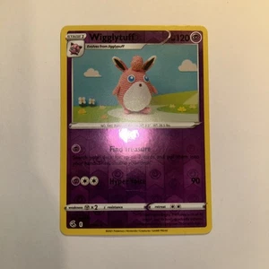 Pokemon Juego de Cartas Coleccionables Wigglytuff 111/264 Fusion Strike Holograma Inverso - Imagen 1 de 4