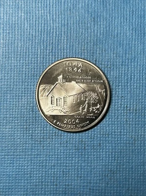 2004 S Iowa State Quarter Gem Proof Deep Cameo CN-Clad Coin Great Tone Beautiful - Image 1 of 4