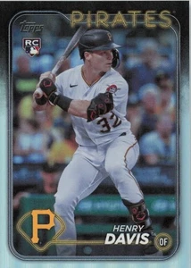 2024 Topps Series 1 Rainbow Foil #295 Henry Davis Pittsburgh Pirates RC - Bild 1 von 2