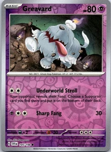 Greavard 105/198 - Scarlet & Violet Base Set Reverse Holo - Bild 1 von 2