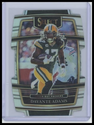 2021 Panini Select #14 Davante Adams Silver Prizm Die Cut - Image 1 of 2