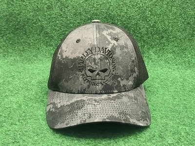 Raro Harley Davidson Blackhawk Camuflaje Calavera Sombrero Gorra Snapback Barnett El Paso, TX Foto 1 de 4