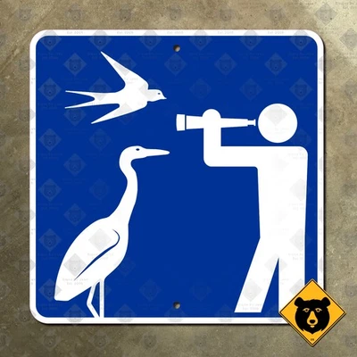 Sitio ornitológico Quebec carretera señal de calle 2005 observación de aves 16x16 Foto 1 de 2