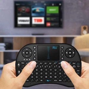 Rii I8 2.4G Mini Wireless Keyboard Remote With Touch Pad & QWERTY + Portable - Picture 1 of 7