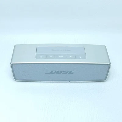 Bose Soundlink Mini Silver Bluetooth Speaker | Spares Or Repairs / Red Light  - Image 1 of 4