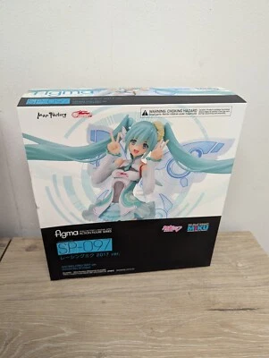 NRFB Racing Hatsune Miku 2017 Figure Figma SP-097 & Trophy Max Factory #4485 - Image 1 of 4