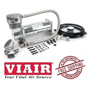 VIAIR 200PSI 1.86CFM 400 Series 480C 12V Compresor Universal Fit 48043 Cromo - Imagen 1 de 5