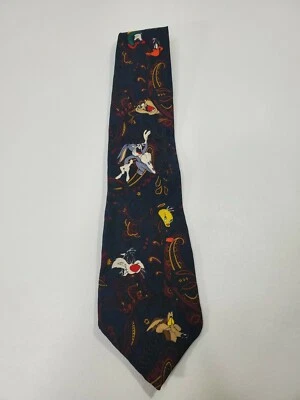 Corbata de cuello vintage 1994 Warner Bros. Looney Tunes Mania Bugs Bunny & Friends Foto 1 de 4