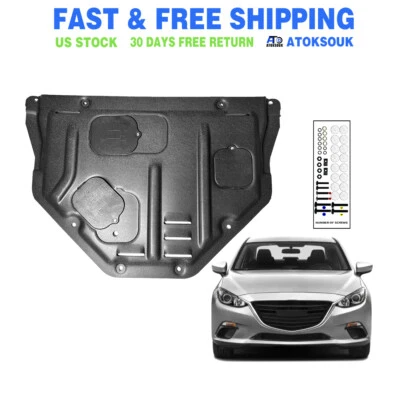 Front Skid Plate For Mazda3 2014-2018 Impact Resistant Engine Guard Cover Foto 1 de 4