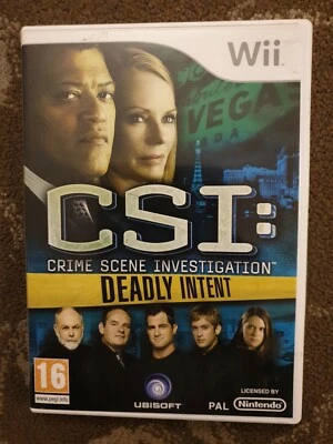 CSI DEADLY INTENT  NINTENDO WII CRIME SCENE INVESTIGATION - Image 1 of 3