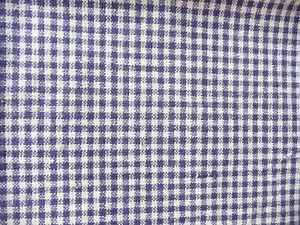 alter Baumwollstoff blau-weiß gestreift - Bild 1 von 6