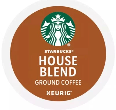 Кофе средней обжарки Starbucks House Blend Keurig чашки K 18 карат 7,9 унции - Изображение 1 из 4